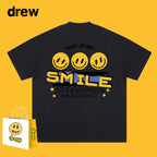 Drew T-shirts Short Sleeve T-shirt Alphabet Graffiti Print