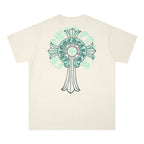 Chrome Heart T Shirts Cross Print Short Sleeve T-Shirt Loose