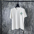 Chrome Heart T Shirts Cross Horseshoe Printed Cotton Loose Casual T-Shirt