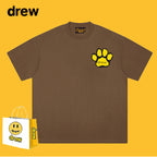 Drew T-shirts Short Sleeve Smiley round Neck Short Sleeve