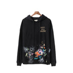 Gallery Dept Hoodie Luo Hand Painted Graffiti Letter Printing Pure Cotton
