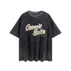 Gallery Dept T-shitrs Printed round Neck Retro Short Sleeve T-shirt Loose Short Sleeve