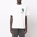 Rhude T-shirt Micro Standard Geometric Square Color Matching Printed Short Sleeve T-shirt