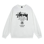 Stussy Sweatshirts Autumn/Winter Fleece Couple Sweatshirts