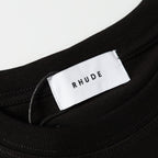 Rhude T-shirt Striped Sunset Snow Mountain Print Short Sleeve T-shirt
