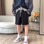 Palm Angle Shorts Palm Angels Loose Letter Print Sports Casual Shorts Men's and Women's Shorts