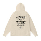Stussy Hoodie Fall/Winter Fleece Hooded Sweater