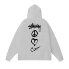 Stussy Hoodie Fall/Winter Fleece Hooded Sweater