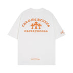 Chrome Heart T Shirts CROW Summer Short Sleeve Embroidery Crew Neck Loose