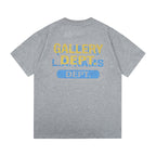 Gallery Dept T-Shirt Bronzing Letter Slogan Printed Short Sleeve T-Shirt