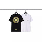 Chrome Heart T Shirts Sanskrit Large Logo Cross Print Short Sleeve T-Shirt