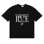 Rhude T-shirt Micro Label Letter Skull Print Short Sleeve T-shirt
