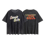Gallery Dept T Shirts Gallery Dept Printed round Neck Retro Short Sleeve T-shirt Loose Short Sleeve