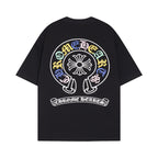 Chrome Heart T Shirts Big Horseshoe Short Sleeve T-Shirt