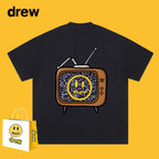 Drew T-shirts Lightning Print Cotton T-shirt