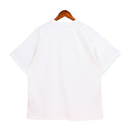 Rhude T-shirt Vintage Yacht Color Alphabet Print Short Sleeve T-shirt