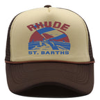 Rhude Hat Retro Outdoor Shade Baseball Net Cap