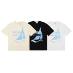 Rhude T-shirt Micro Label Yacht Club Print Short Sleeve T-shirt