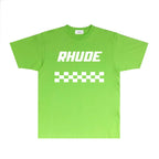 Rhude T-shirts Printed Trendy Pure Cotton