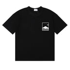 Rhude T-shirts Printed Cotton Crew Neck Short Sleeve Men and Women