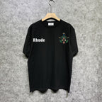Rhude T-shirts Printed Trendy Pure Cotton