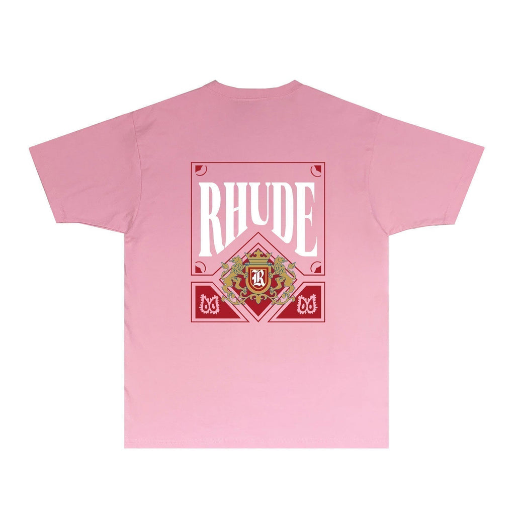 Rhude T-shirts Printed Trendy Pure Cotton