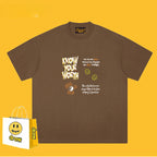Drew T-shirts T-shirt Short Sleeve Loose round Neck Short Sleeve