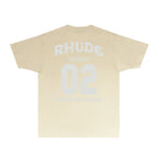 Rhude T-shirts Printed Trendy Pure Cotton