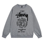 Stussy Sweatshirts Autumn/Winter Fleece Couple Sweatshirts