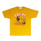 Rhude T-shirts Printed Trendy Pure Cotton