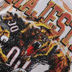 MAJESTIK Fearless 00 Football Bear Graphic T-Shirt ¡ª detail
