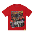 THAT'S A AWFUL LOT OF COUGH SYRUP Cartoon Car Short-Sleeve T-Shirt ¡ª front