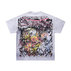 MAJESTIK Distressed Rhinestone Graphic T-Shirt ¡ª back