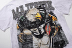 MAJESTIK Eagle Football Graphic Short-Sleeve T-Shirt - White ¡ª detail