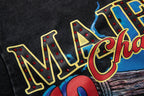 MAJESTIK Washed Black Boxing Graphic T-Shirt ¡ª detail