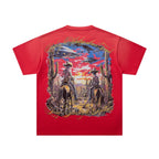 MAJESTIK Western Horse Graphic T-Shirt ¡ª back