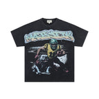 MAJESTIK Bulldog Football Graphic Cropped T-Shirt ¡ª hero