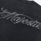 MAJESTIK Bulldog Football Graphic Cropped T-Shirt ¡ª detail