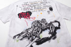 MAJESTIK Distressed Stone-Inlay Graphic T-Shirt ¡ª detail