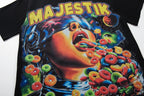 MAJESTIK Script Back Graphic T-Shirt ¡ª detail