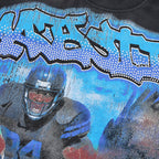 MAJESTIK City View Rhinestone Football Graphic T-Shirt ¡ª detail