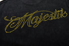 MAJESTIK Racing Graphic Washed Black T-Shirt ¡ª detail