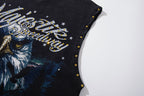 MAJESTIK Speedway Eagle Motorcycle Sleeveless T-Shirt ¡ª detail