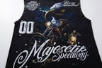 MAJESTIK Speedway Eagle Motorcycle Sleeveless T-Shirt ¡ª detail