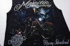 MAJESTIK Speedway Eagle Motorcycle Sleeveless T-Shirt ¡ª detail