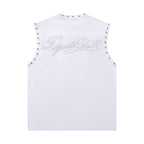 MAJESTIK Horse Rider Rhinestone Sleeveless T-Shirt ¡ª back