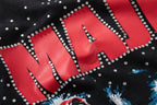 MAJESTIK Washed Black Graphic Short-Sleeve T-Shirt ¡ª detail