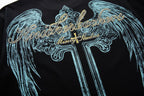 MAJESTIK Alien Skull Wing Graphic T-Shirt ¡ª detail