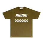 Rhude T-shirts Printed Trendy Pure Cotton