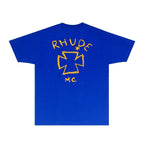 Rhude T-shirts Printed Trendy Pure Cotton